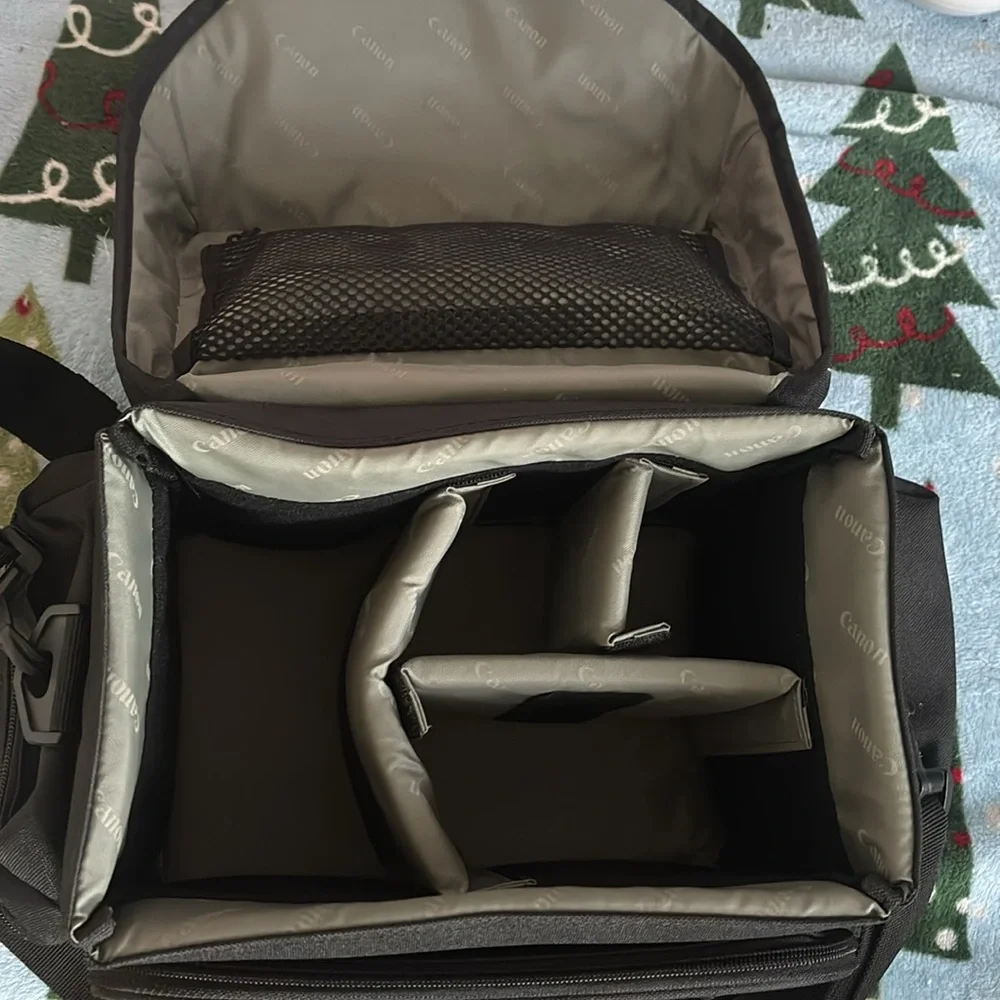 Canon camera soft case. Shoulder gadget bag